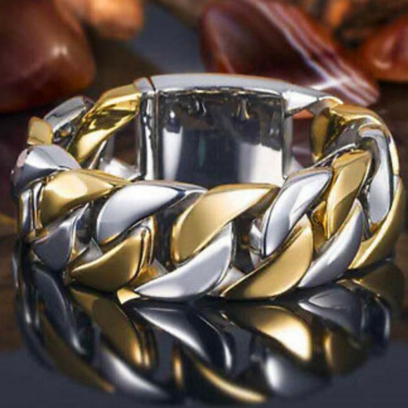 NEW 925 Sterling silver Two tone Twist Ring - Picture 2 of 3